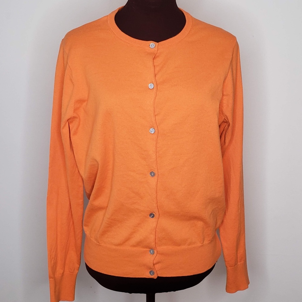 Lands End Cardigan Sweater Size M/P